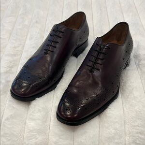 Christian Louboutin Dark Burgundy Men's Oxfords